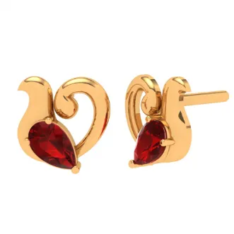 22k Gold Ear Stud For Everyday Wear