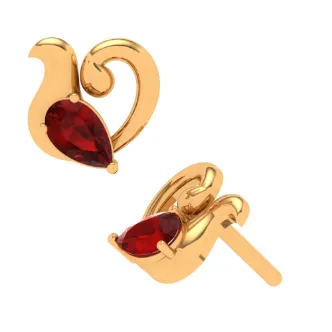 22k Gold Ear Stud For Everyday Wear