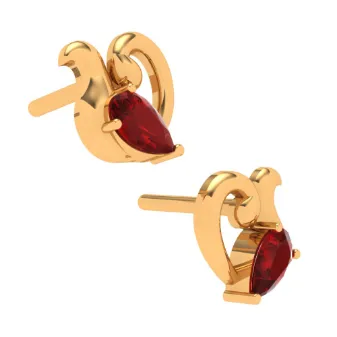 22k Gold Ear Stud For Everyday Wear