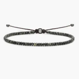 2mm Glass Beads Bracelet (Dyed Black)