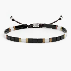 Adjustable "Tila" Bracelet (Black/Gold)