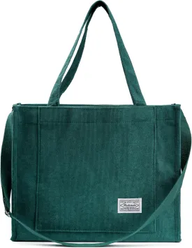 Aesthetic Corduroy Tote Bag Small Vintage Women Crossbody Bag Square Handbag Everyday Bag Mini Travel Shoulder Bag
