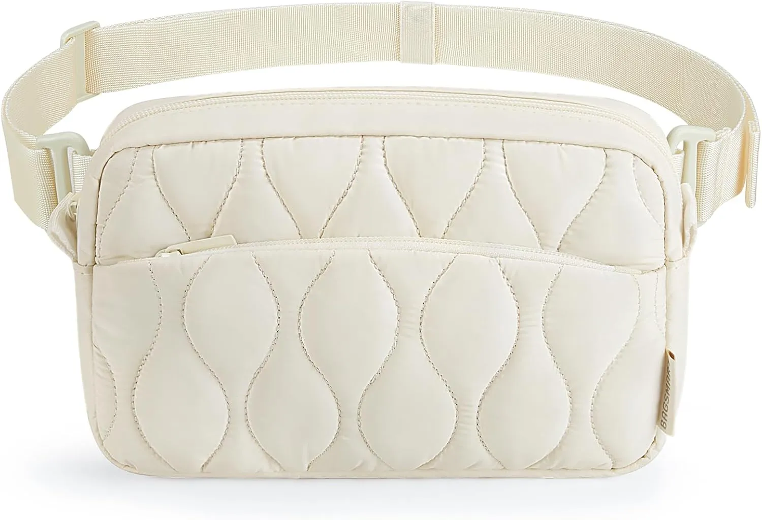 BAGSMART Fanny Packs for Women with Two Ways to Install the Adjustable Strap Lightweight Crossbody Belt Bag for Traveling Workout
