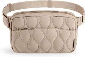 BAGSMART Fanny Packs for Women with Two Ways to Install the Adjustable Strap Lightweight Crossbody Belt Bag for Traveling Workout