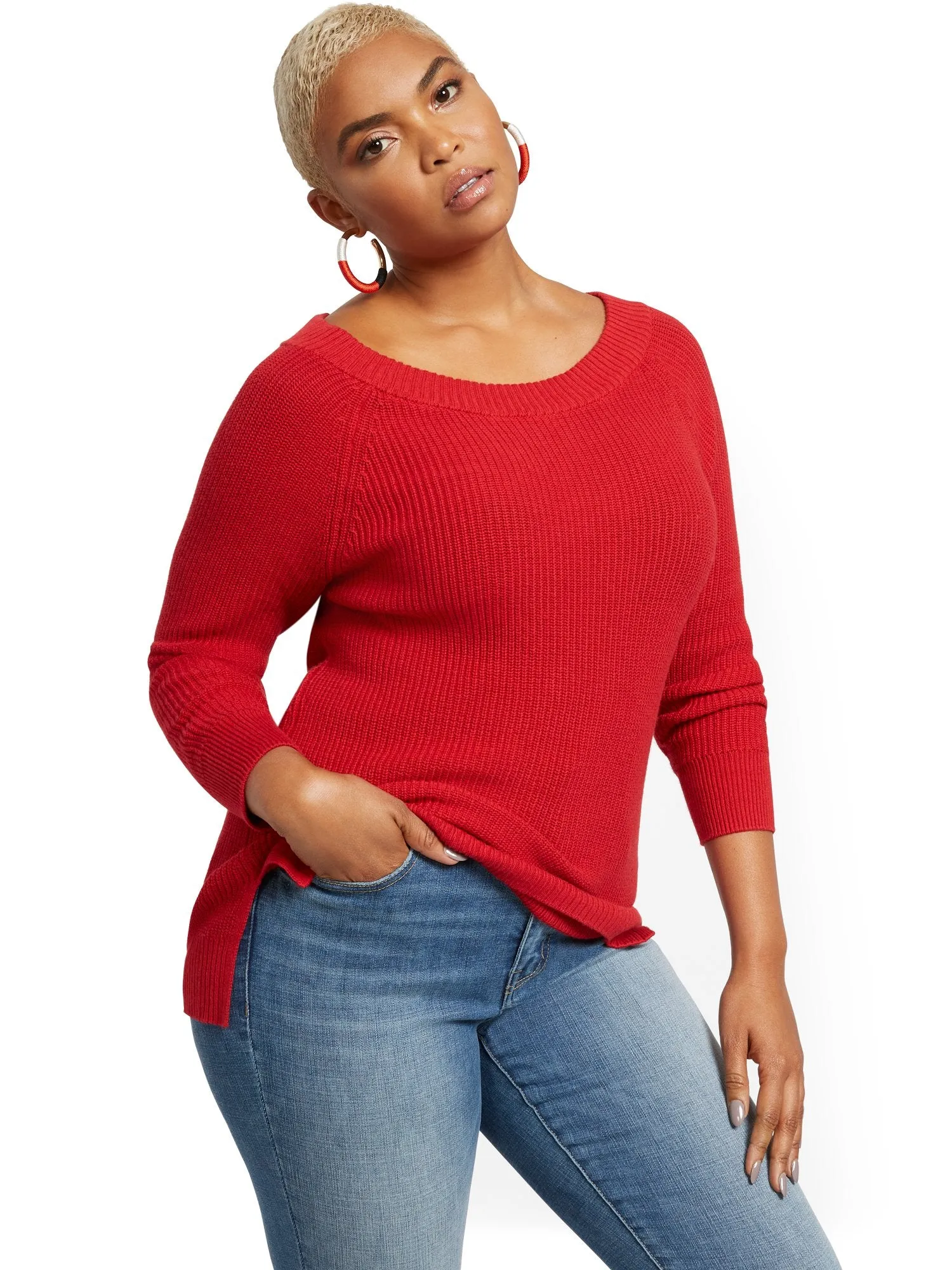 Bateau-Neck Sweater