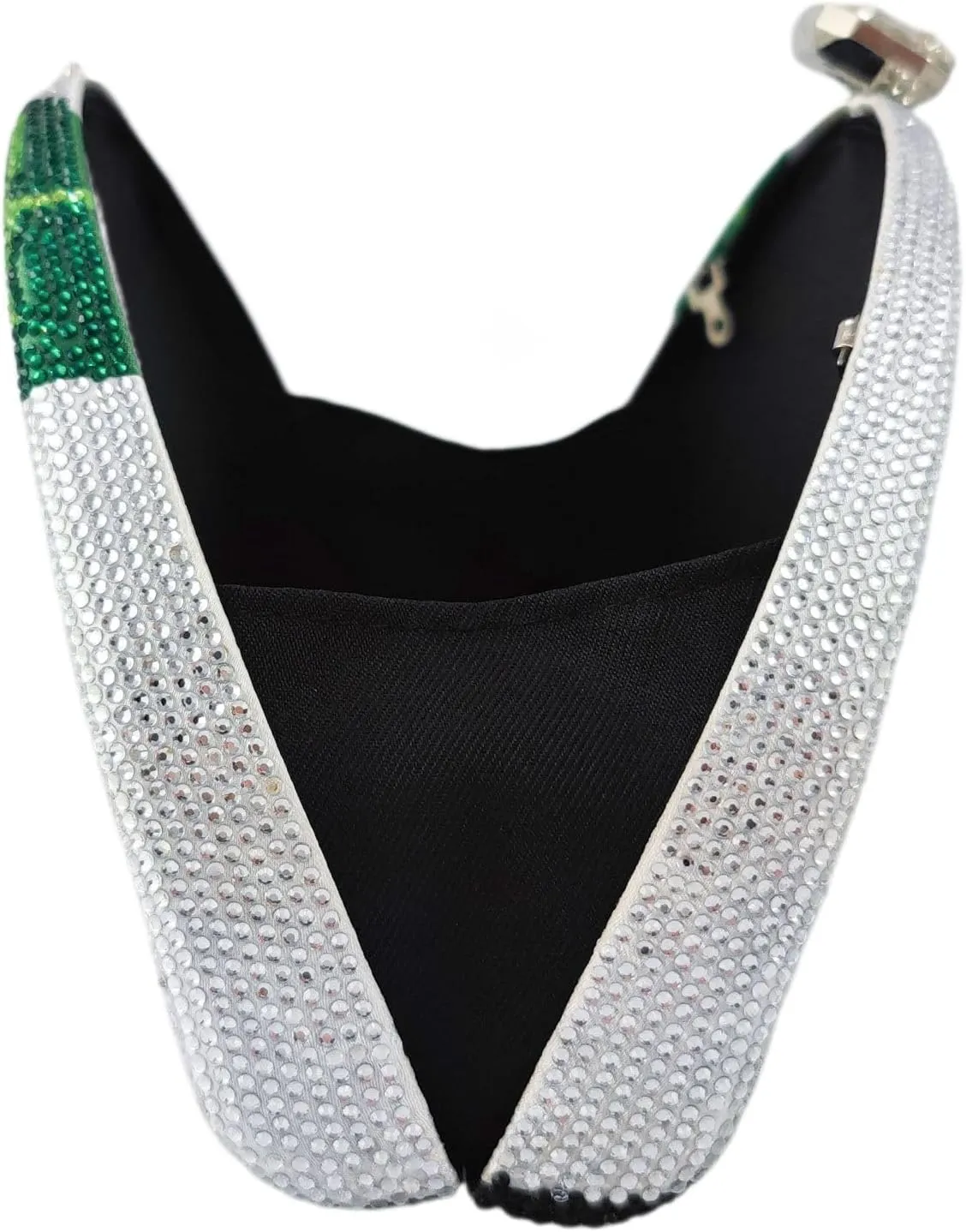 Boutique De FGG Parrot Evening Bags Women Crystal Clutch Bag Cocktail Prom Bird Party Handbags Rhinestone Clutch Purse,Mini