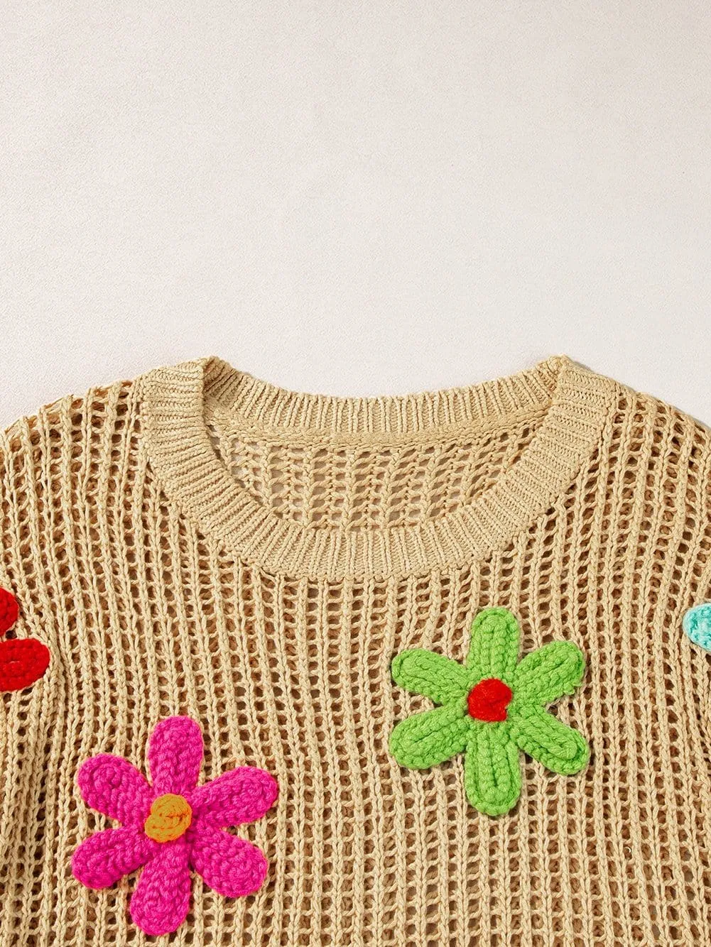 Casual Crochet Knit Top for Everyday Wear