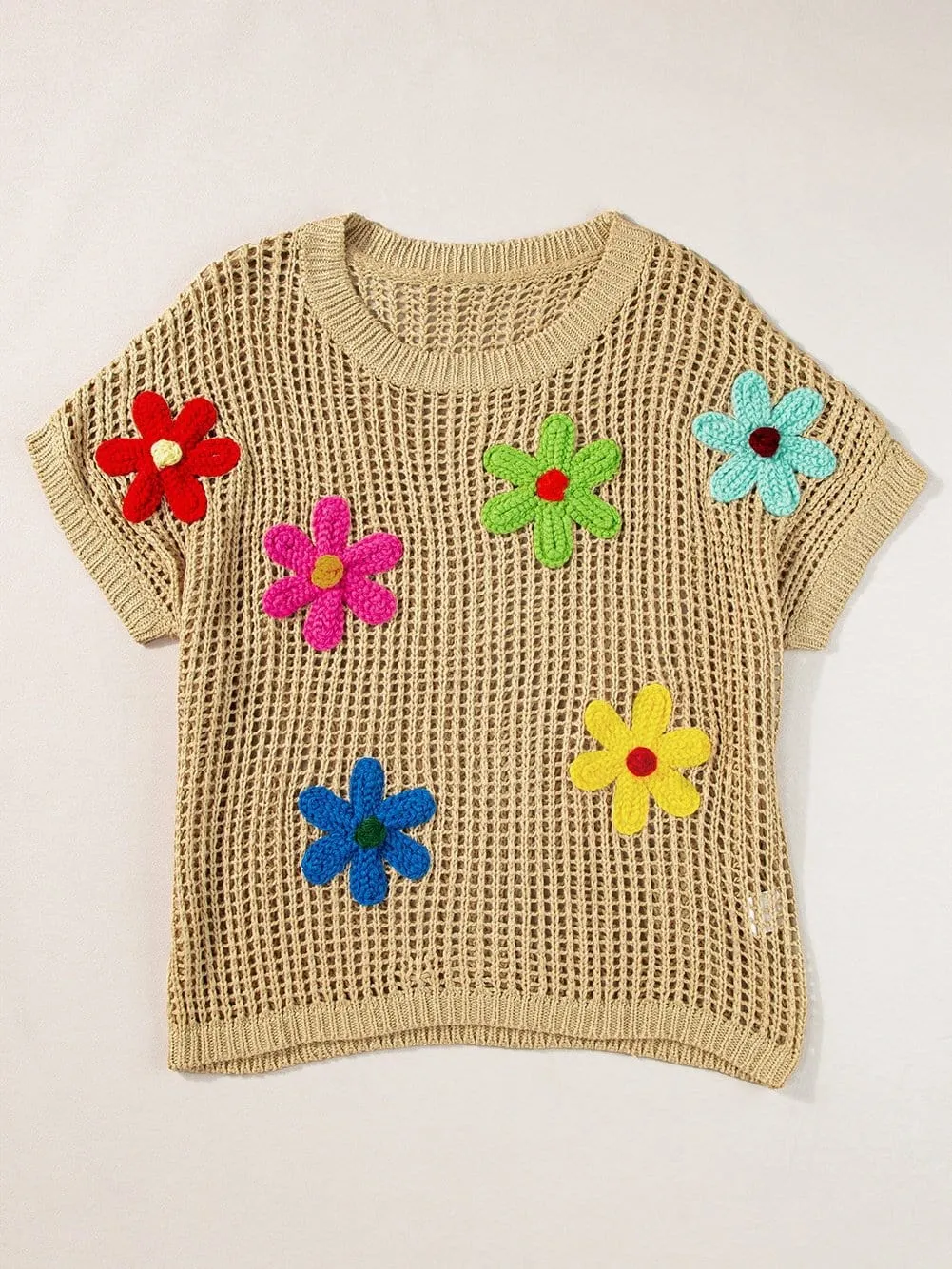 Casual Crochet Knit Top for Everyday Wear