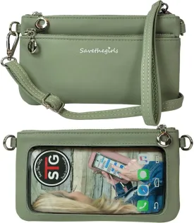 Cell Phone Purse - Touch Screen Womens Crossbody Bag - Clutch Purses for Women (Bella)