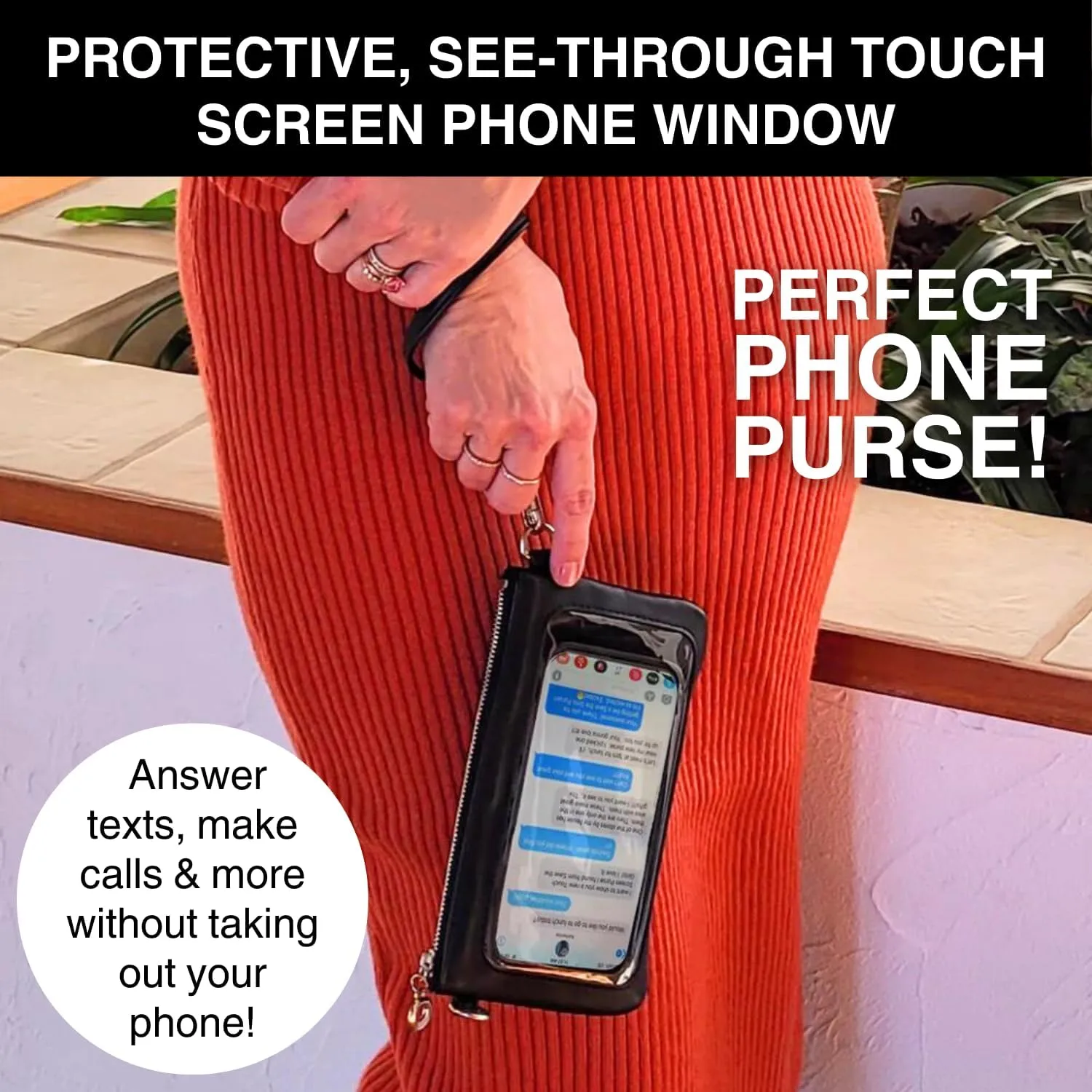 Cell Phone Purse - Touch Screen Womens Crossbody Bag - Clutch Purses for Women (Bella)