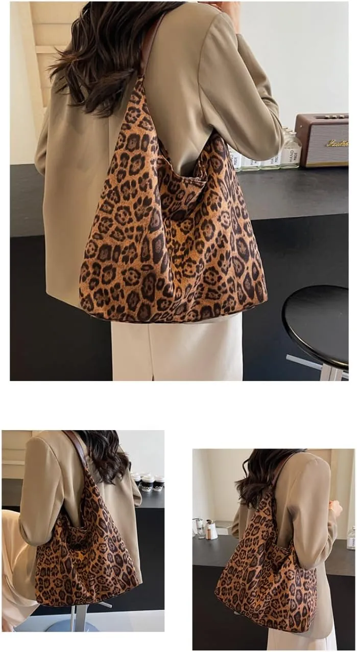 Cheetah Leopard Print Tote Bag Large Capacity Bag Leopard Bag Women Shopper Women's Bag