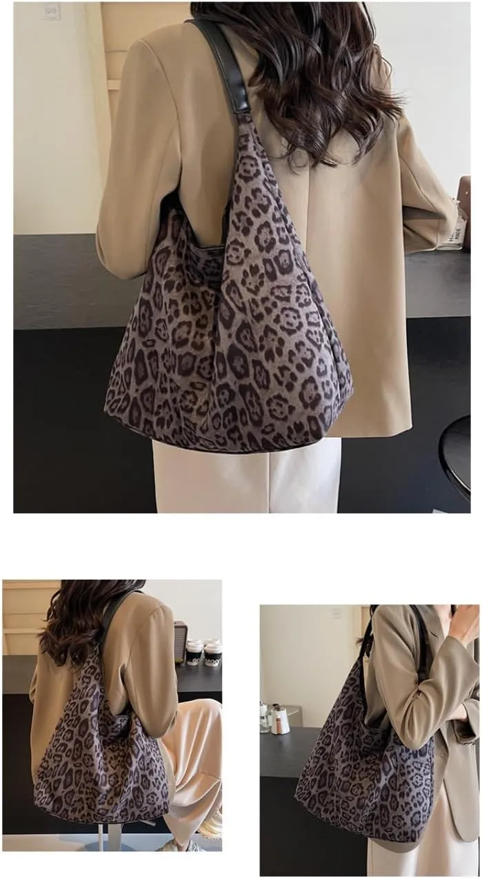 Cheetah Leopard Print Tote Bag Large Capacity Bag Leopard Bag Women Shopper Women's Bag