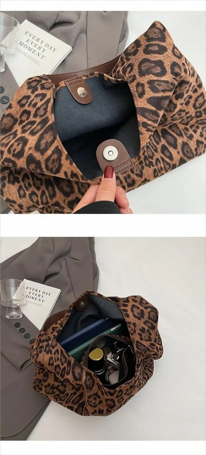 Cheetah Leopard Print Tote Bag Large Capacity Bag Leopard Bag Women Shopper Women's Bag