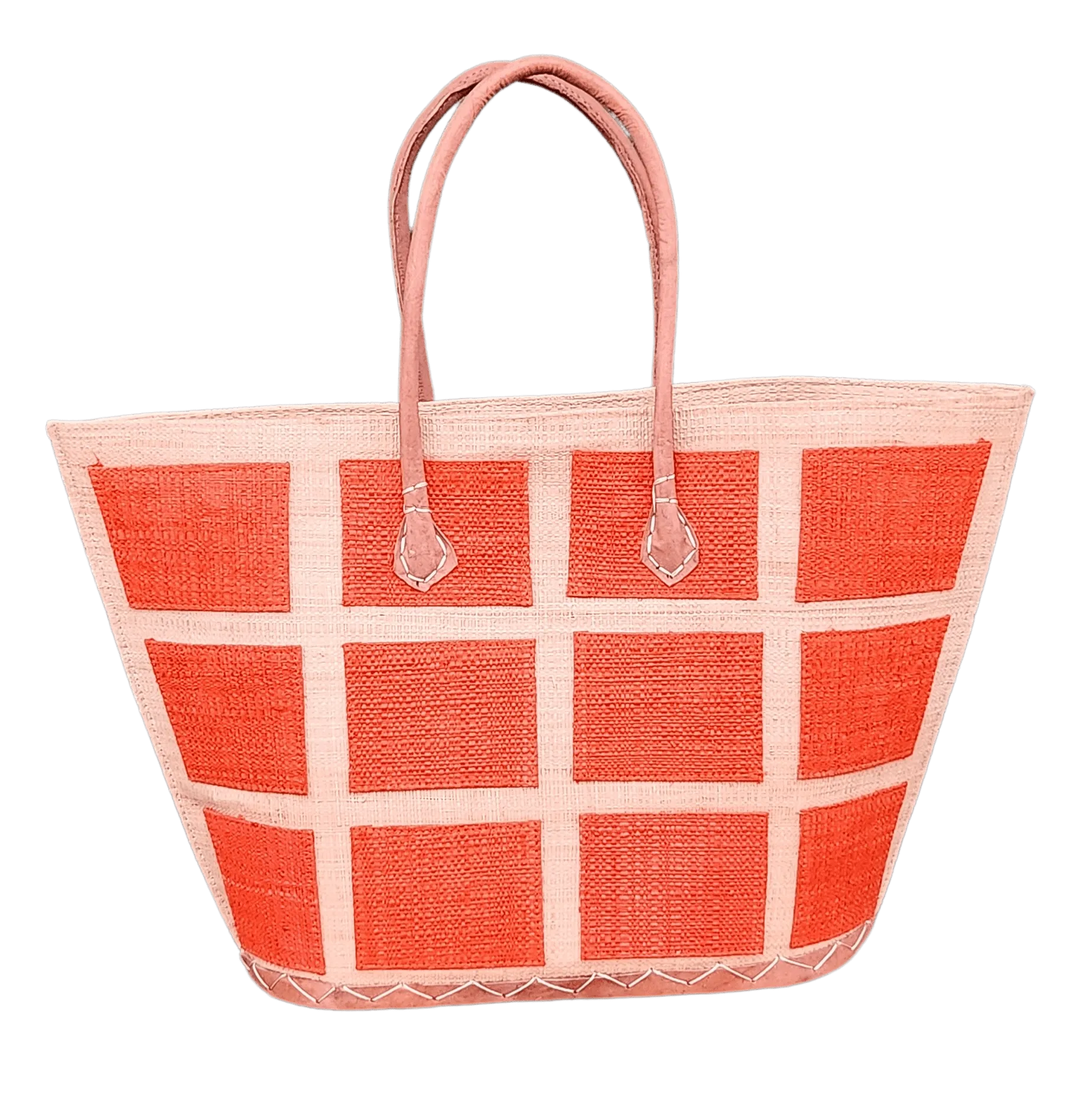 Chevelle: Madagascar Raffia and Leather Tote Bag
