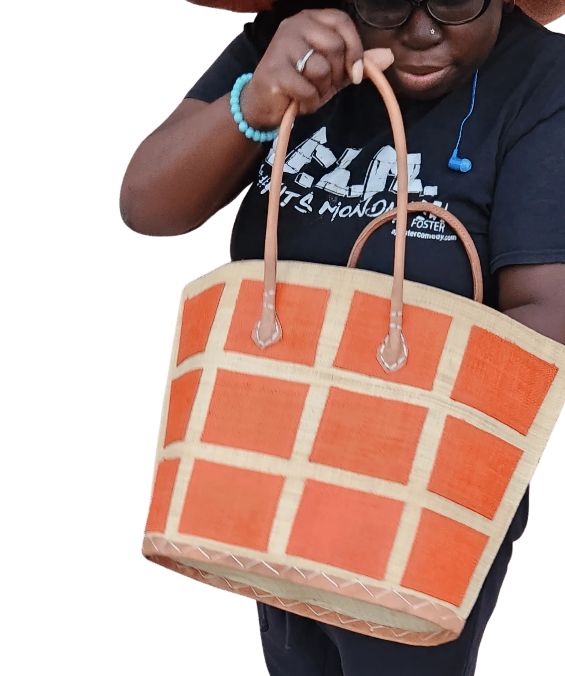 Chevelle: Madagascar Raffia and Leather Tote Bag