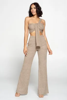 Cinnamon Oatmeal Palazzo Set