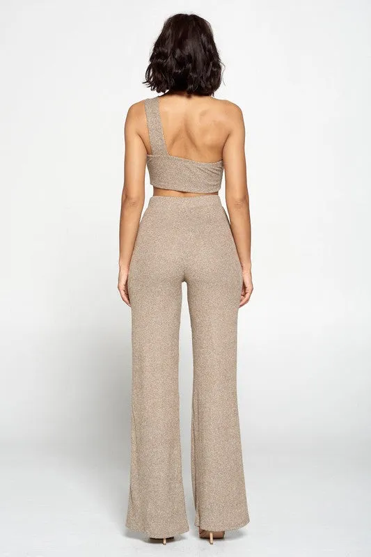 Cinnamon Oatmeal Palazzo Set