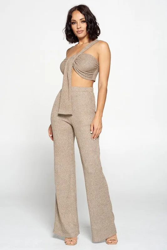 Cinnamon Oatmeal Palazzo Set