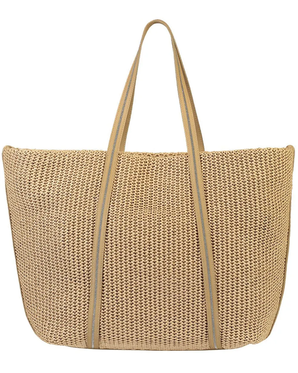 Corda Raffia Monili Strap Large Tote