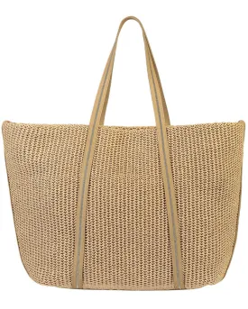 Corda Raffia Monili Strap Large Tote