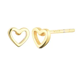 EG-4/G - Heart Stud Earrings