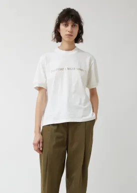 Embroidered Everyday Wear Sunnei Tee