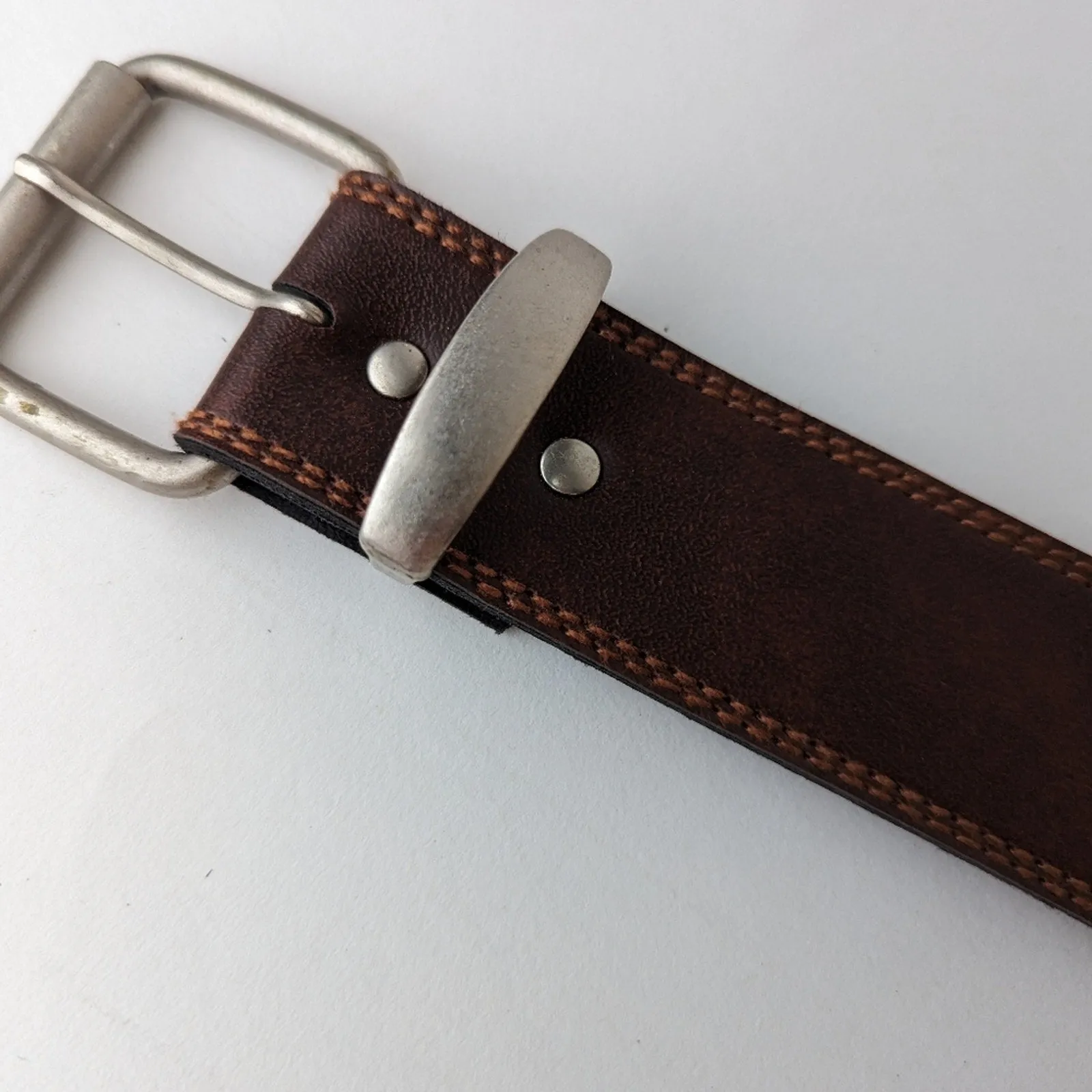 Faux Leather Western Belt - 27"