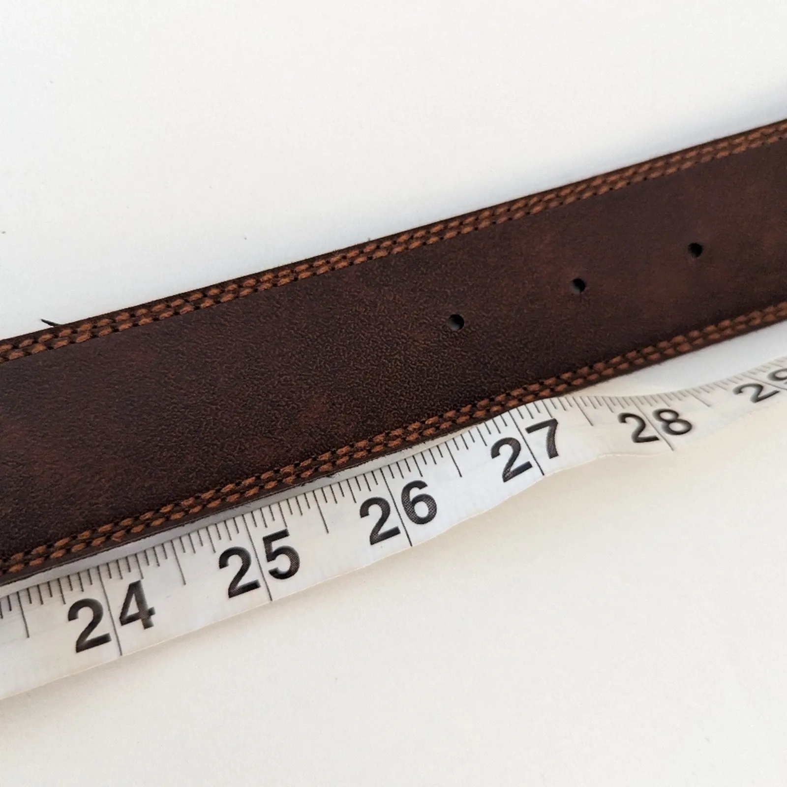 Faux Leather Western Belt - 27"