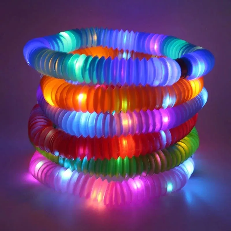 Fidget Color Tube Toy, Squeeze Push Bubble Sensual Adult Decompression, Simple Dimple Anti-Pressure Fidgets Children's Toys