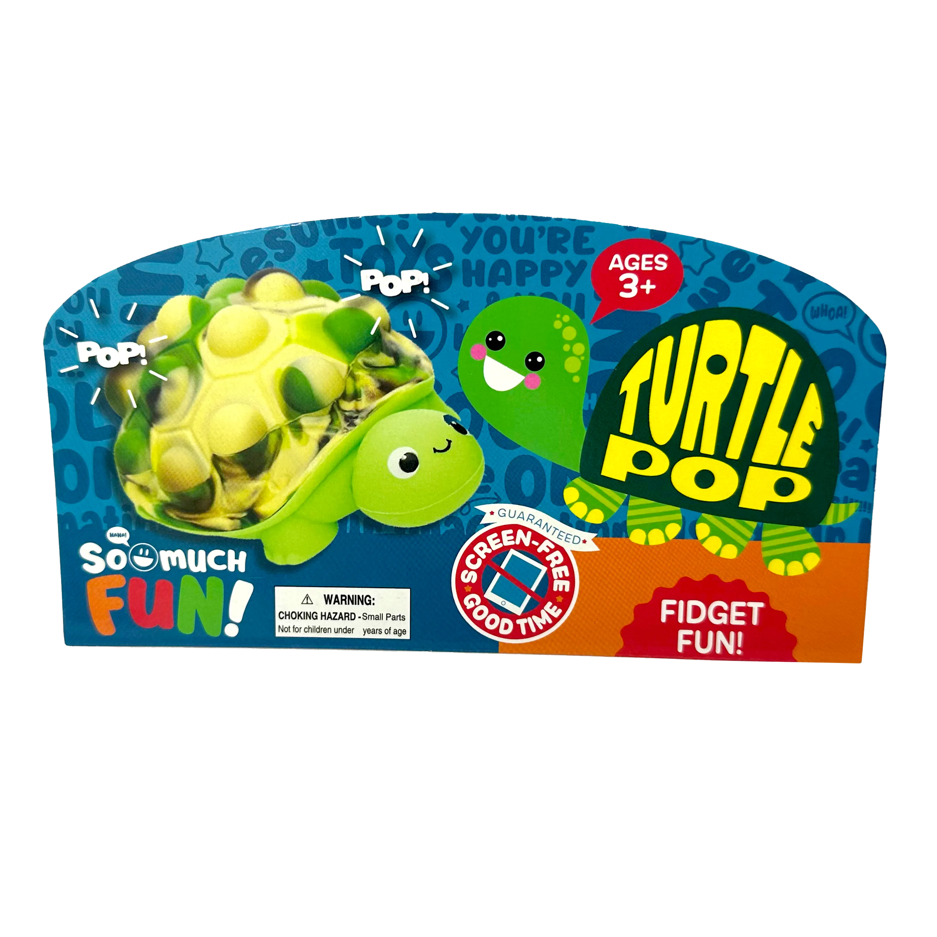 Fidget Pop Turtle Toy - 12 Pieces Per Retail Ready Display 23654