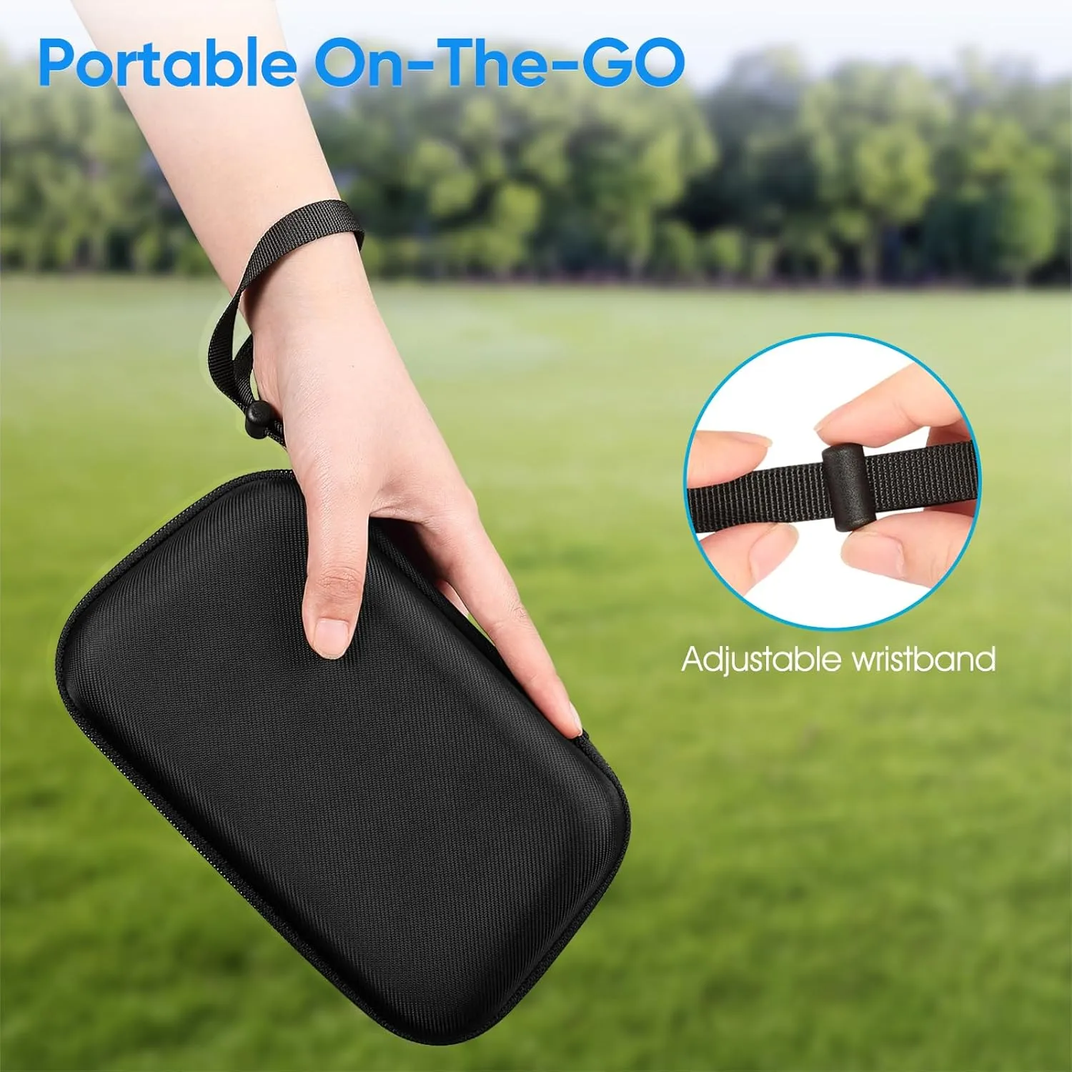 Fintie Carrying Case for Backbone One Mobile Gaming Controller - [Shockproof] Hard Shell Protective Cover Travel Bag with Inner Pocket (Black)