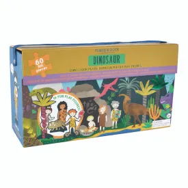 Floss & Rock 60pc Giant Floor Puzzle with Pop Out Pieces - Dinosaur