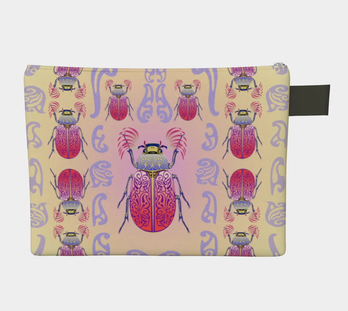 French Curve Beetle Zipper Bag