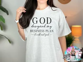 God designed my business plan it will not fail DTF Transfer
