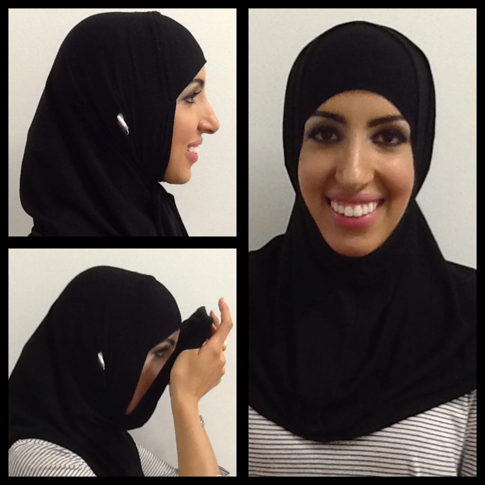 High Tech Performance Hijab (Maroon with Black)