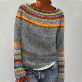Kirra - Retro knitted jumper for women