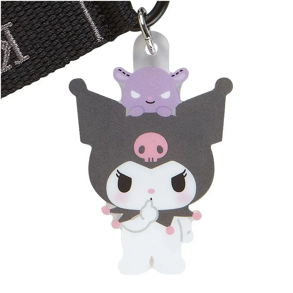 Kuromi Embroidered Logo Keychain :Retro Series