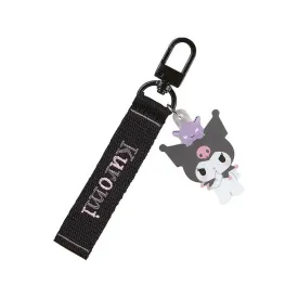 Kuromi Embroidered Logo Keychain :Retro Series