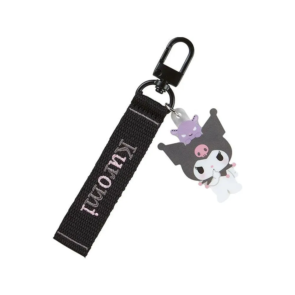 Kuromi Embroidered Logo Keychain :Retro Series