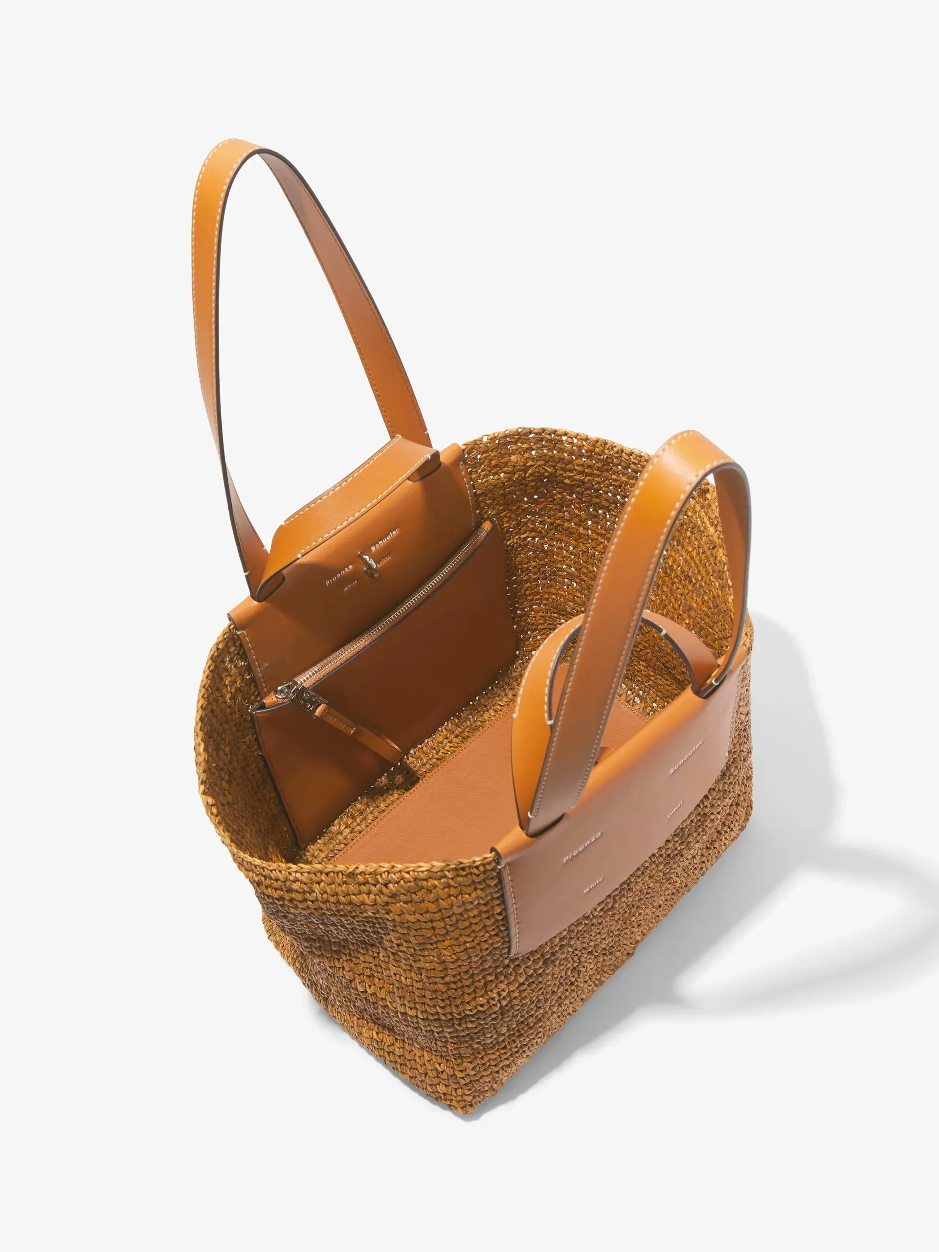 Large Morris Raffia Tote - Honey