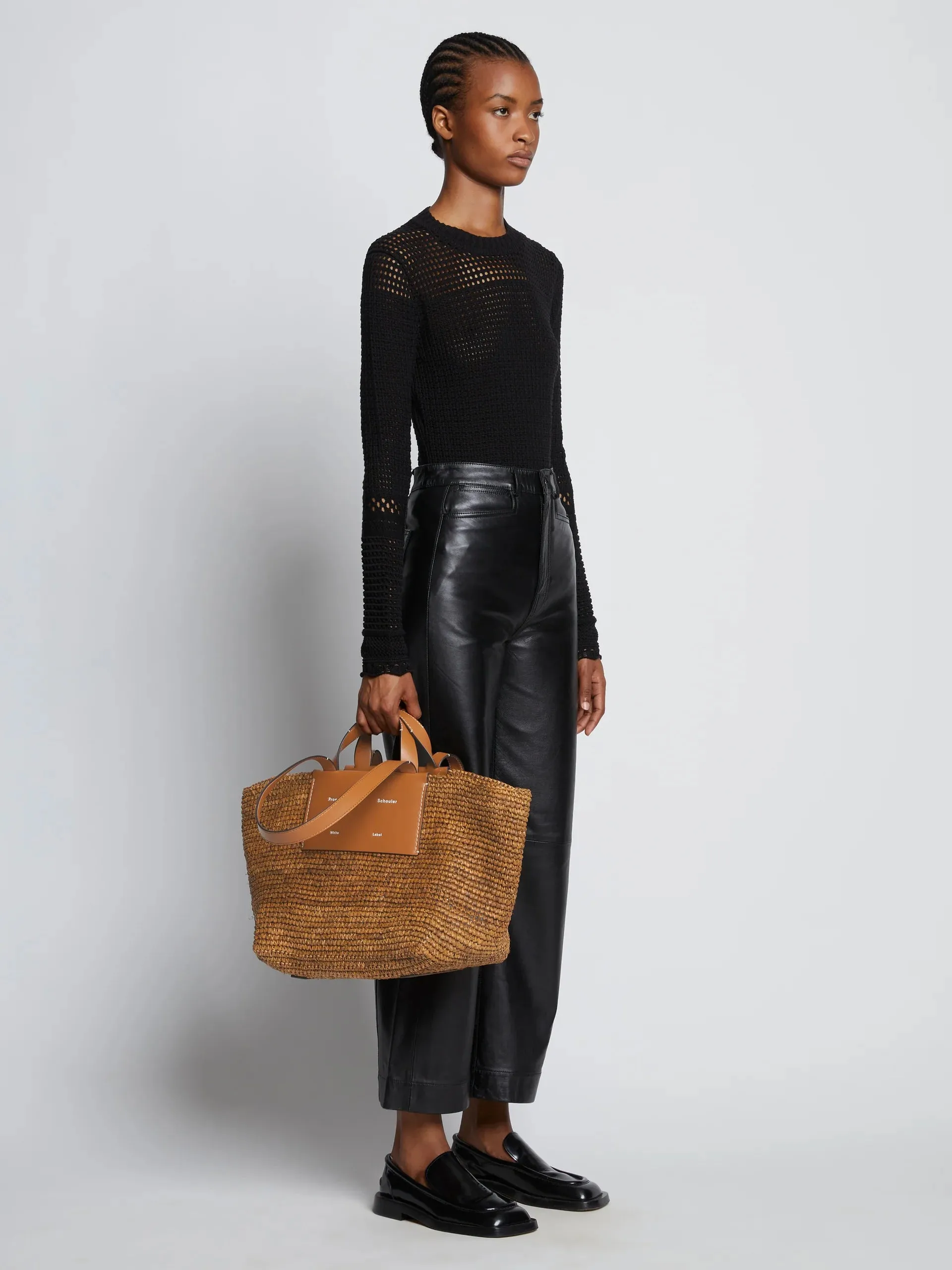 Large Morris Raffia Tote - Honey