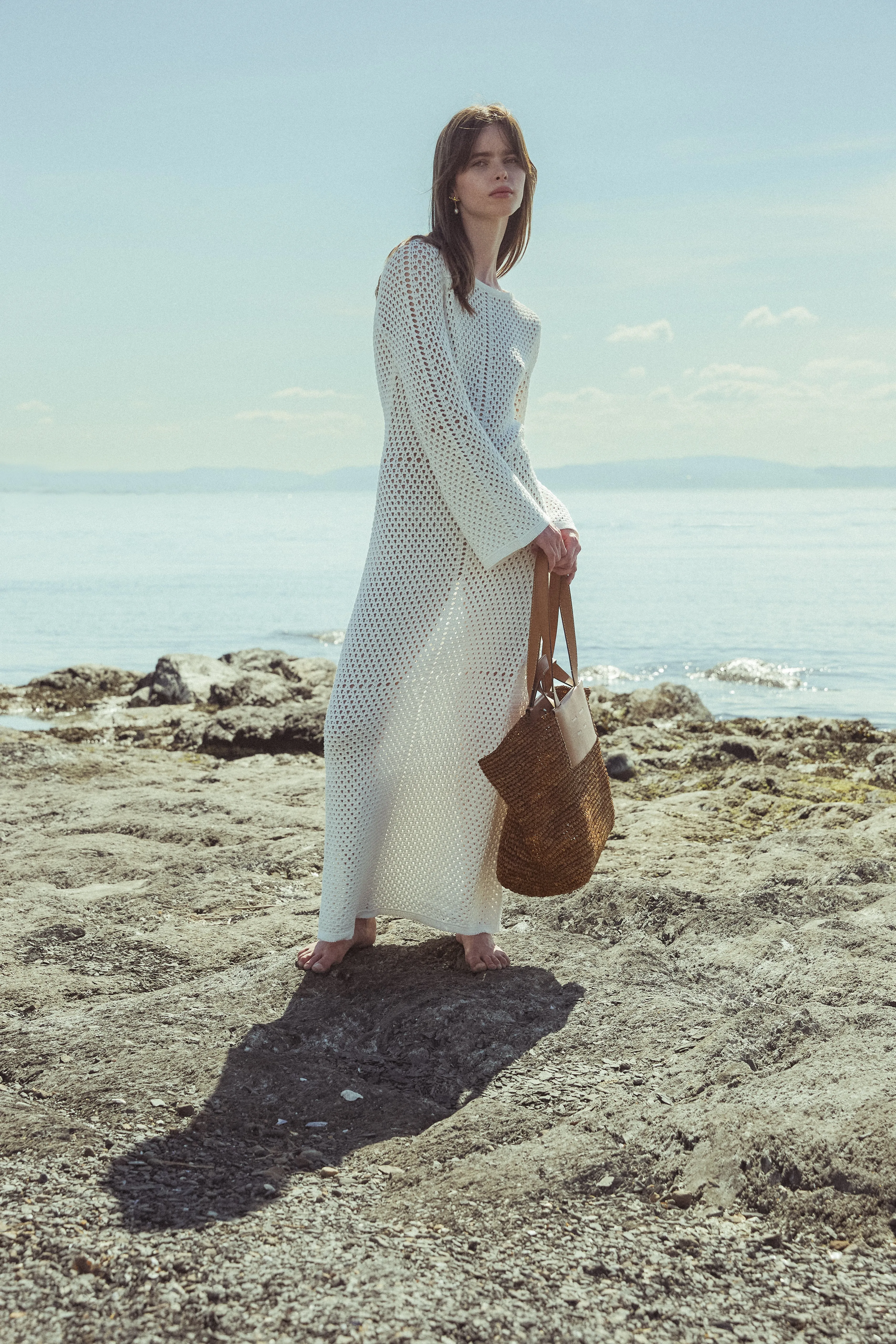 Large Morris Raffia Tote - Honey