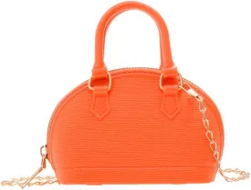 Little Girls Handbag Mini Chain Crossbody Shoulder Bag Shell Shape Zip Around Dome Tote Top Handle Bag