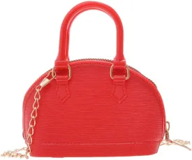 Little Girls Handbag Mini Chain Crossbody Shoulder Bag Shell Shape Zip Around Dome Tote Top Handle Bag