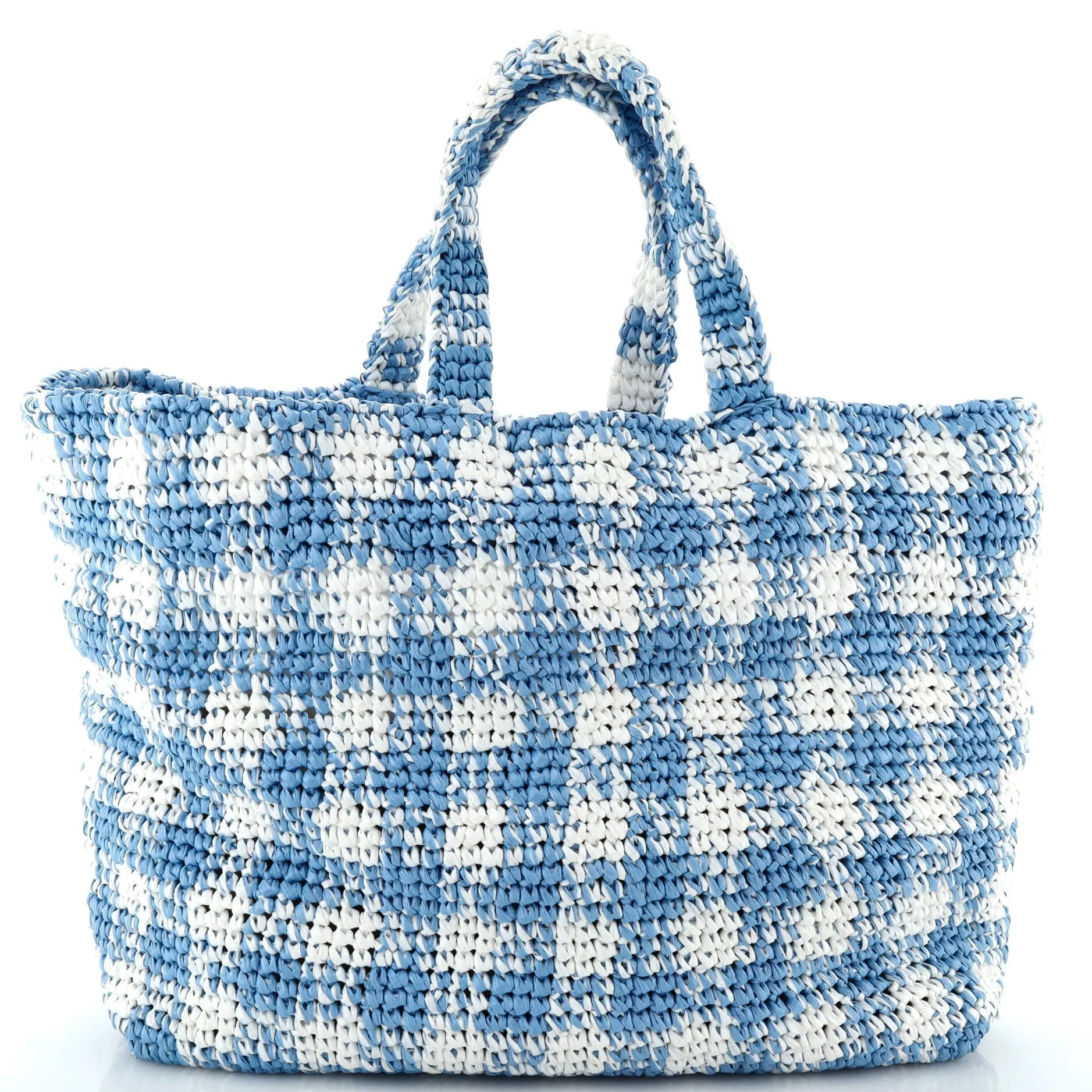 Logo Tote Raffia Large