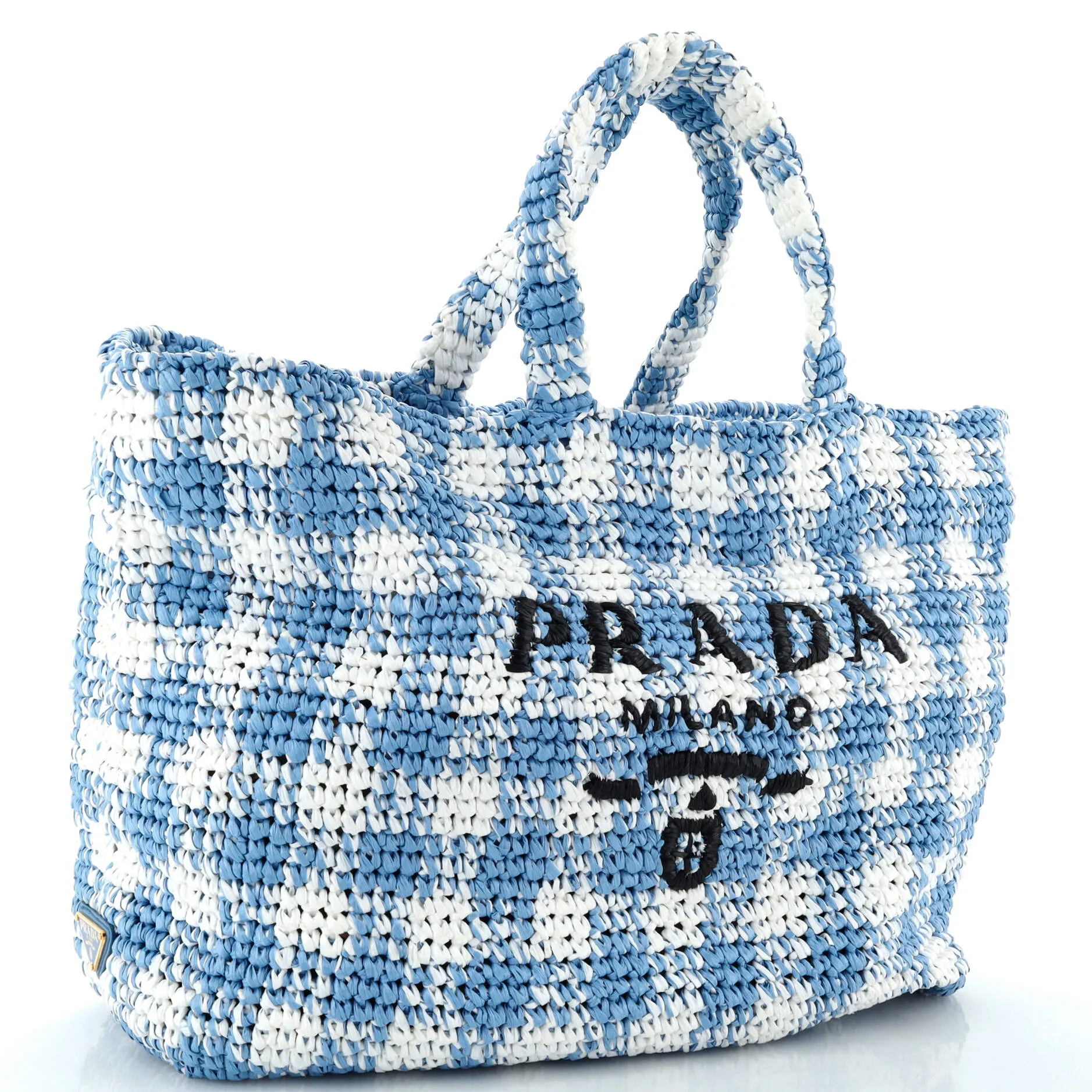 Logo Tote Raffia Large