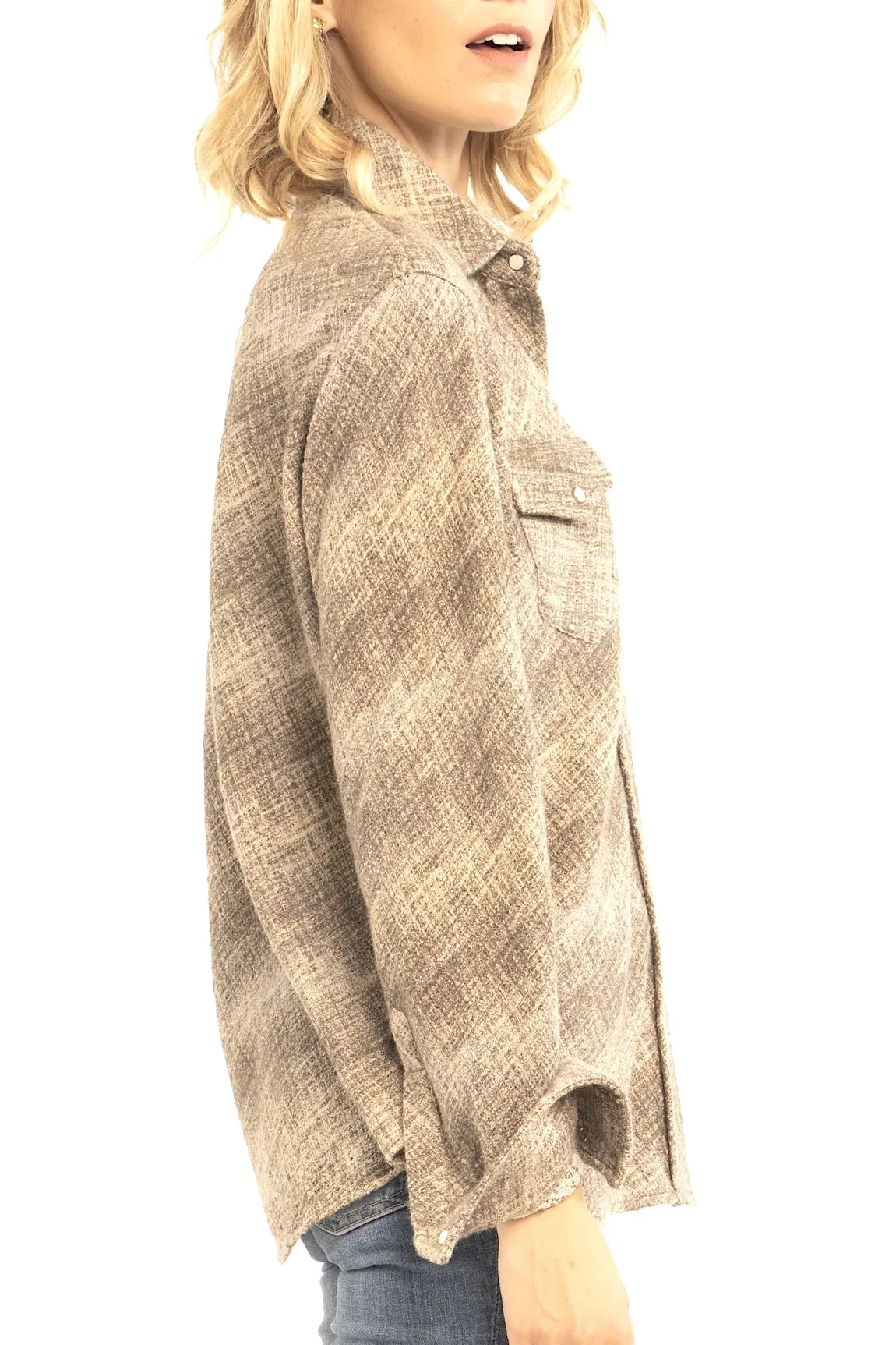 MACRAMÉ CASHMERE SHIRT. D-24525/70MLPIC
