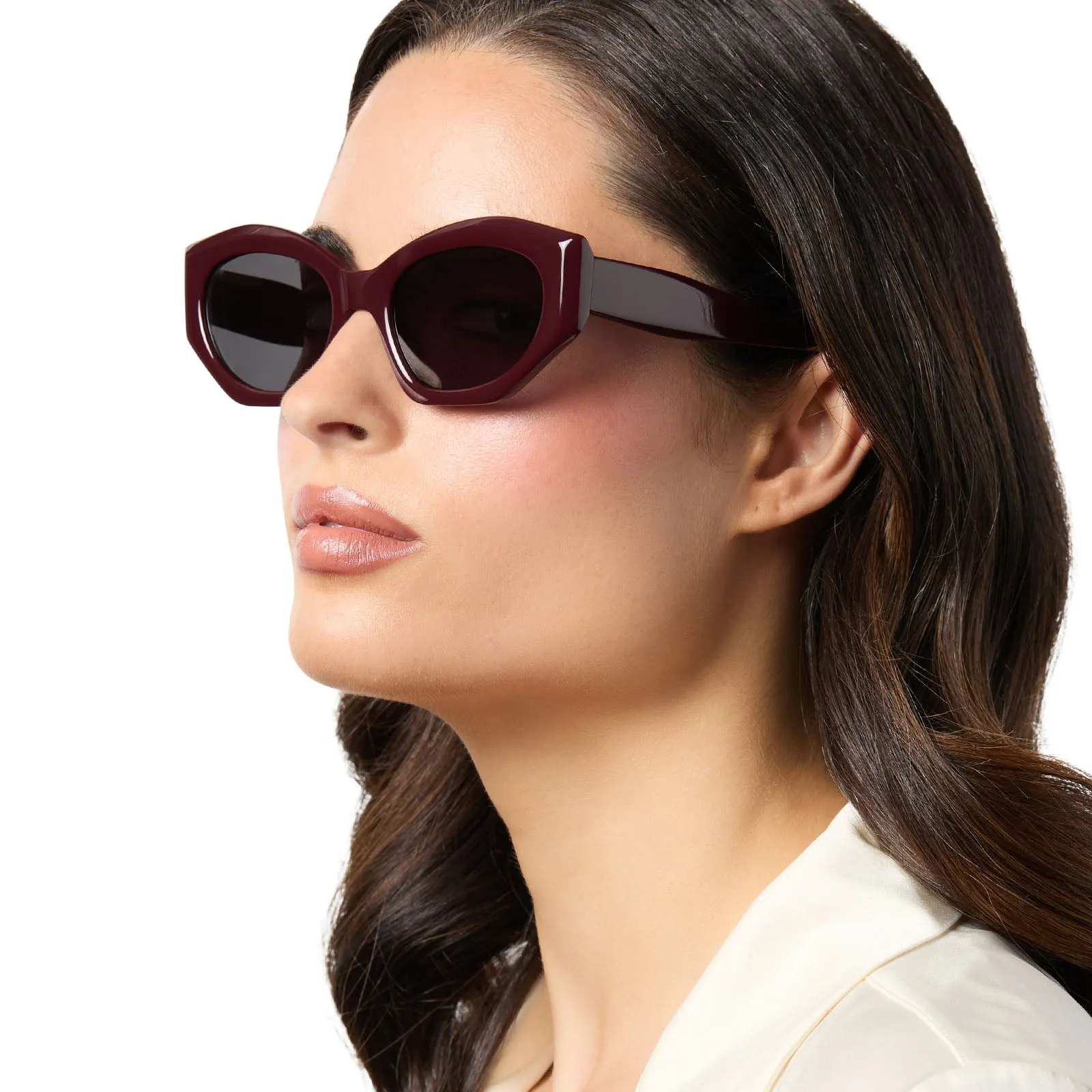 MARGOT - BORDEAUX   GREY   POLARIZED SUNGLASSES