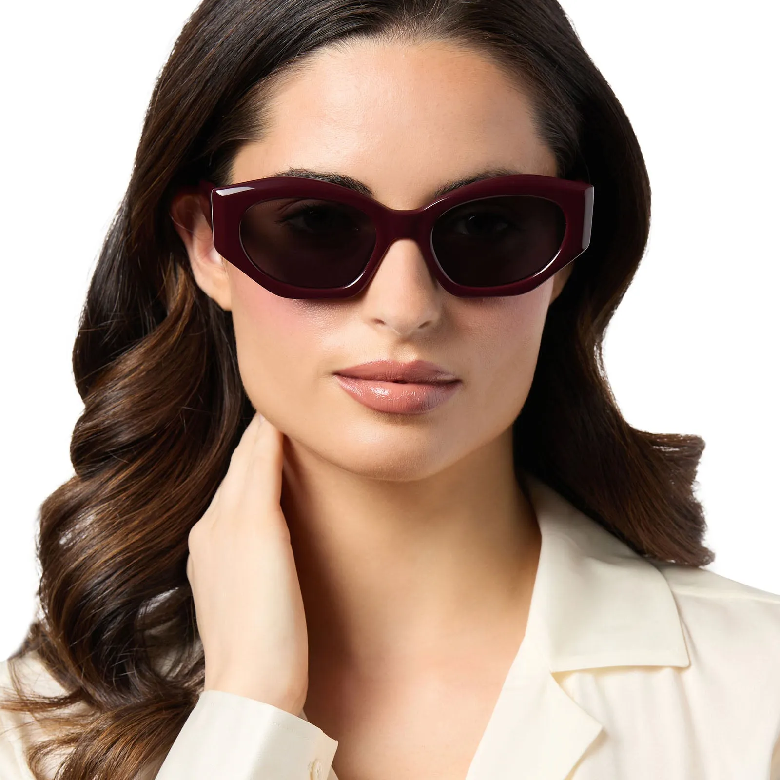 MARGOT - BORDEAUX   GREY   POLARIZED SUNGLASSES