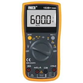 Meco 153B TRMS 3-5/6 Digit 6000 Count TRMS Autoranging Multimeter with Holster